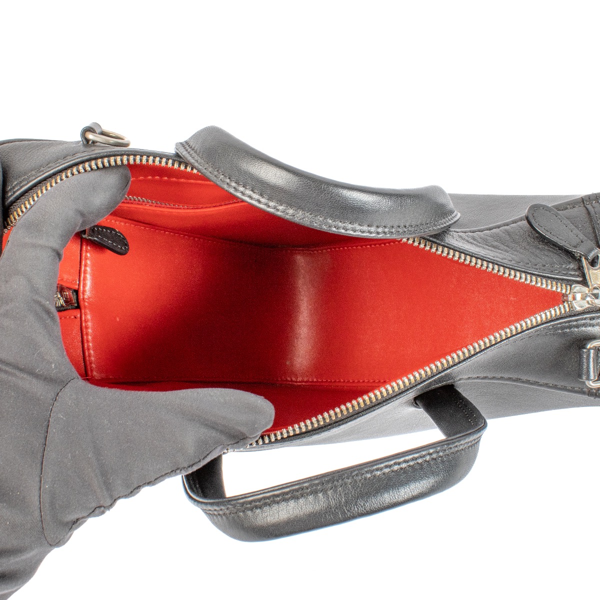 Balenciaga Black Leather Triangle Bag ○ Labellov ○ Buy and Sell