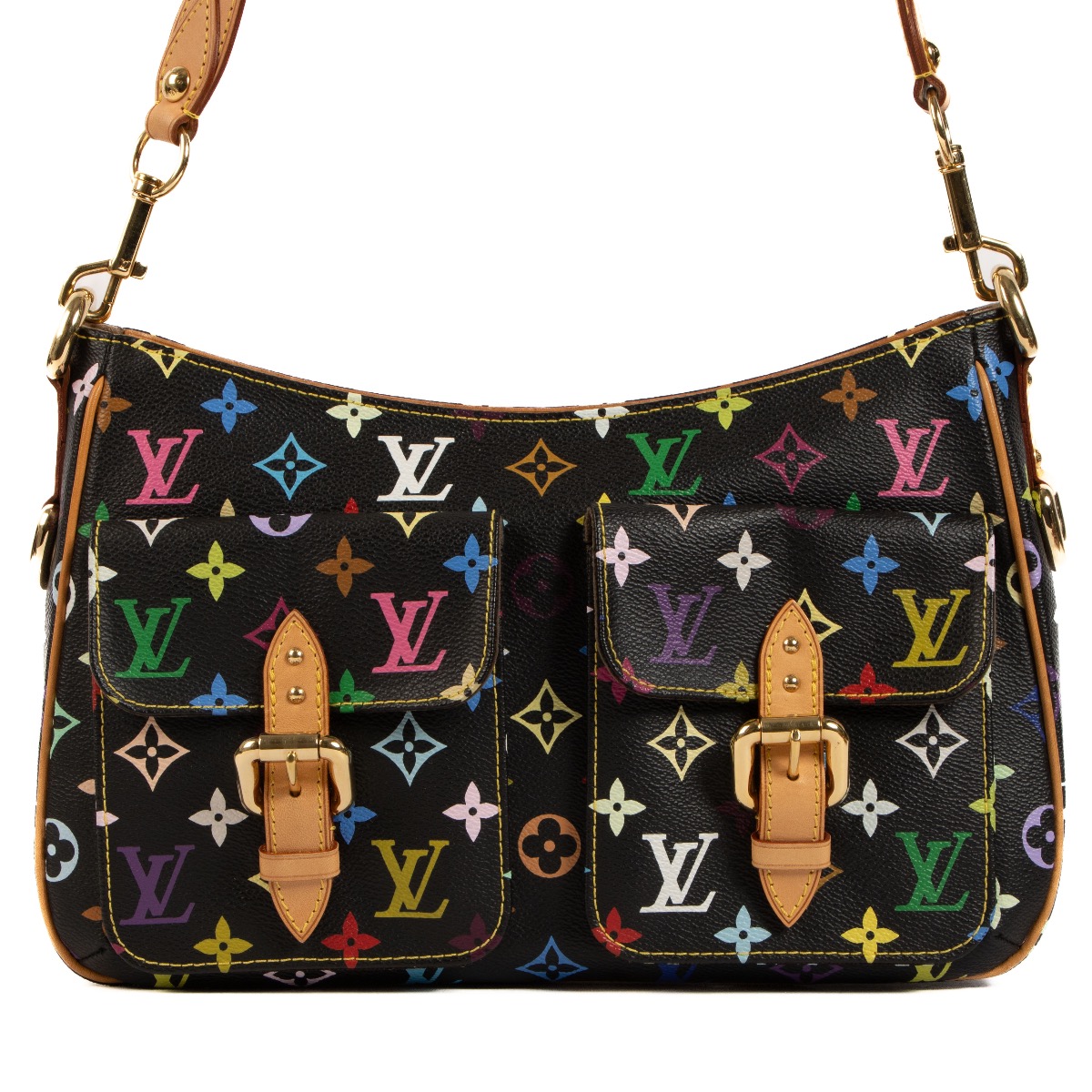 Takashi Murakami X Louis Vuitton Black Monogram Multicolore