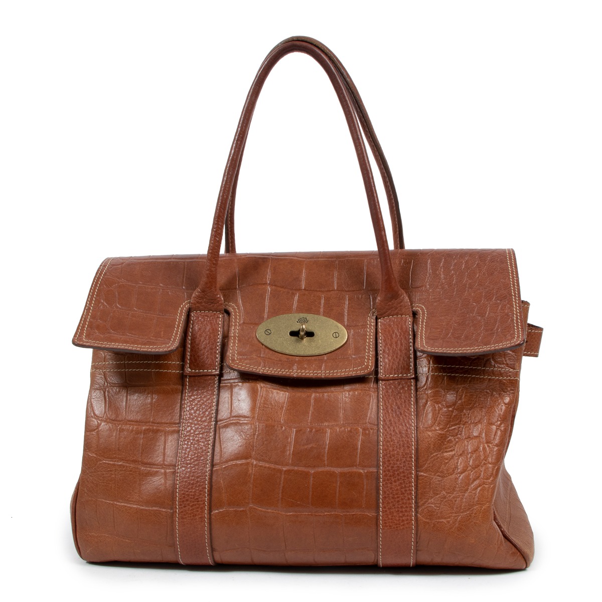 バッグ Mulberry Vintage Bayswater Brown Mulberry Camel Bayswater Shoulder Bag ○ Labellov ○ Buy and