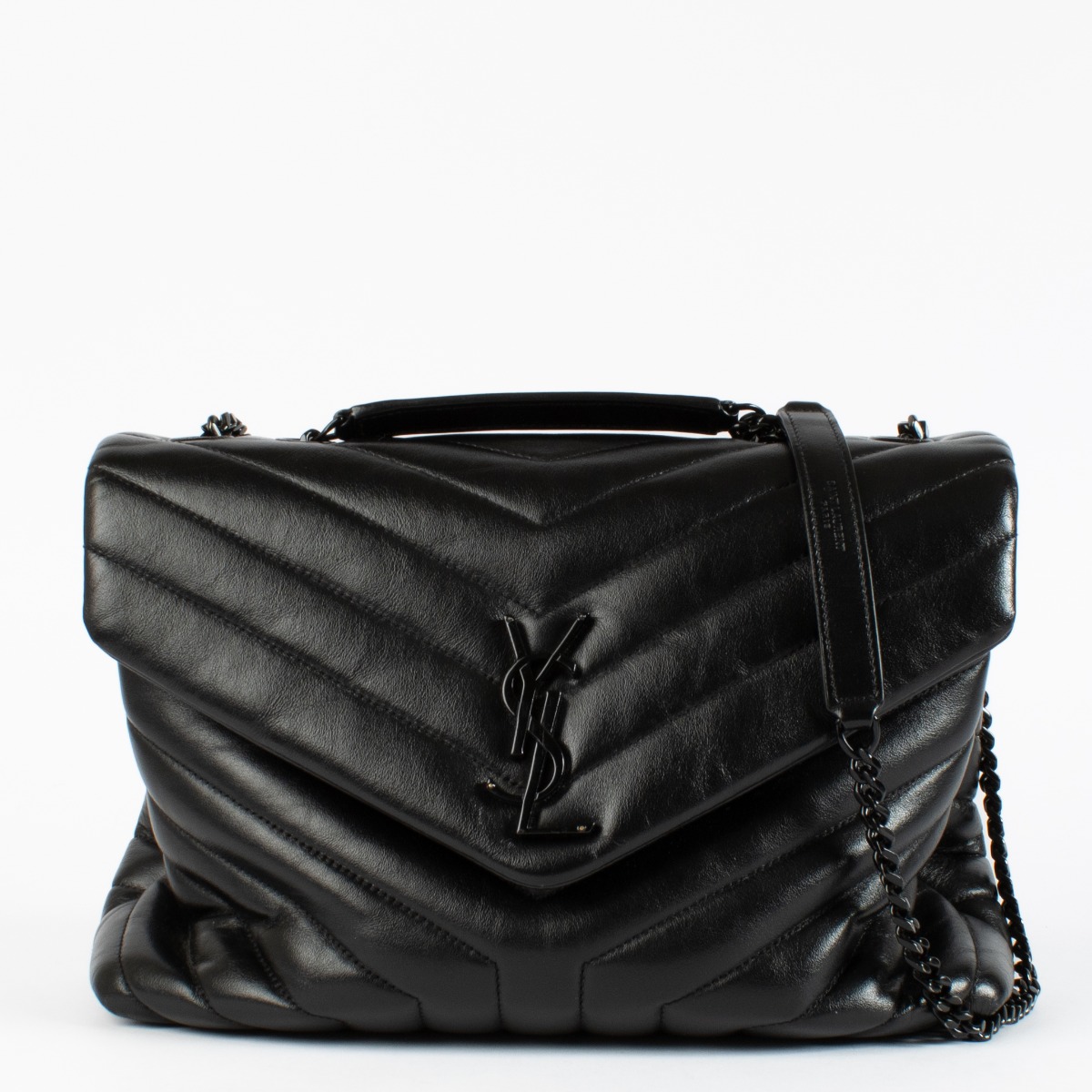 美品✨Yves Saint Laurent YSL ベルト 78-88cm Saint Laurent So Black Medium Loulou Bag ○ Labellov ○ Buy