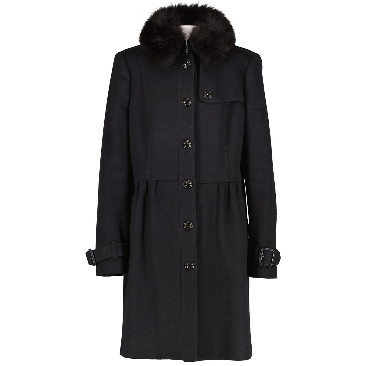Burberry clearance fur collar