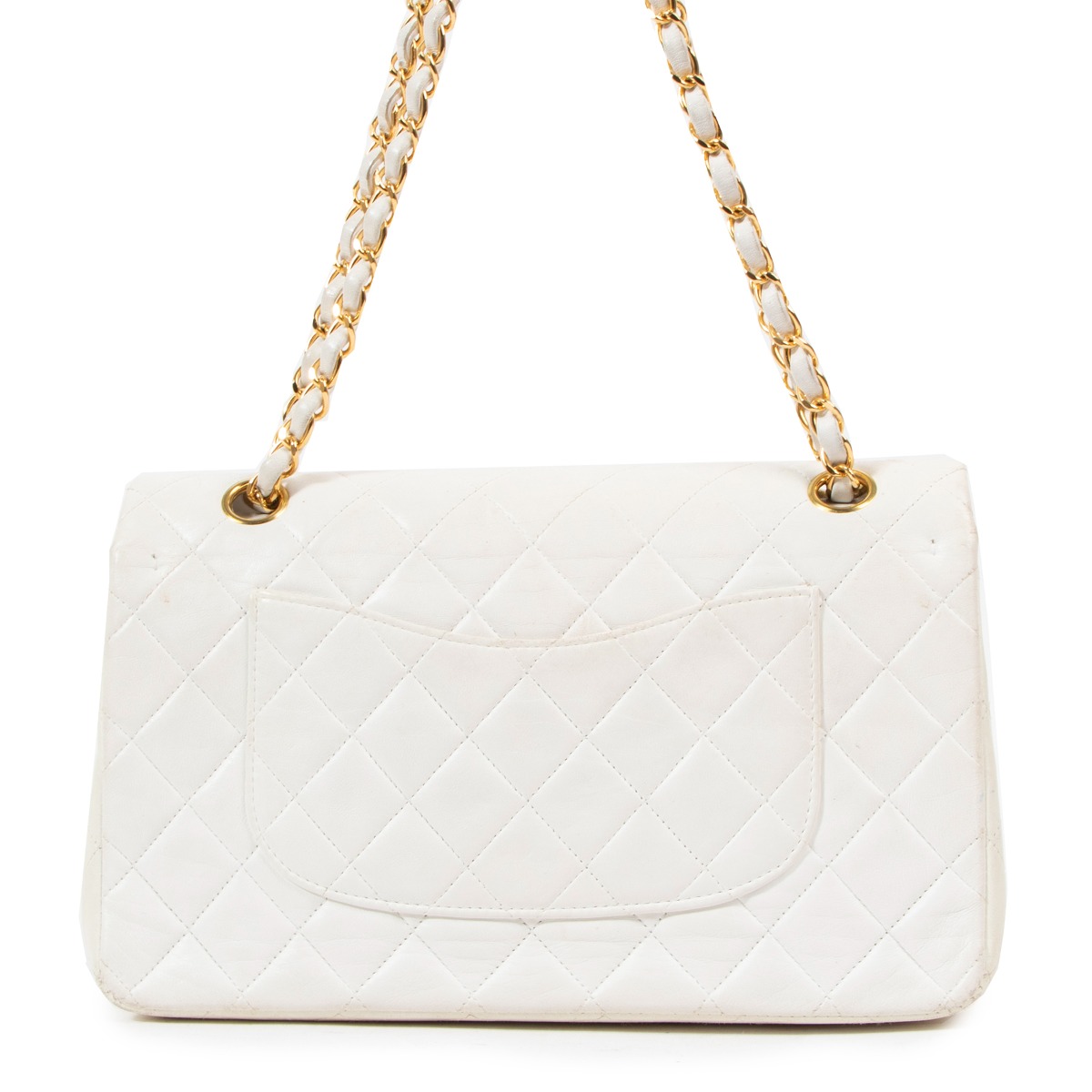 Vintage chanel online white bag