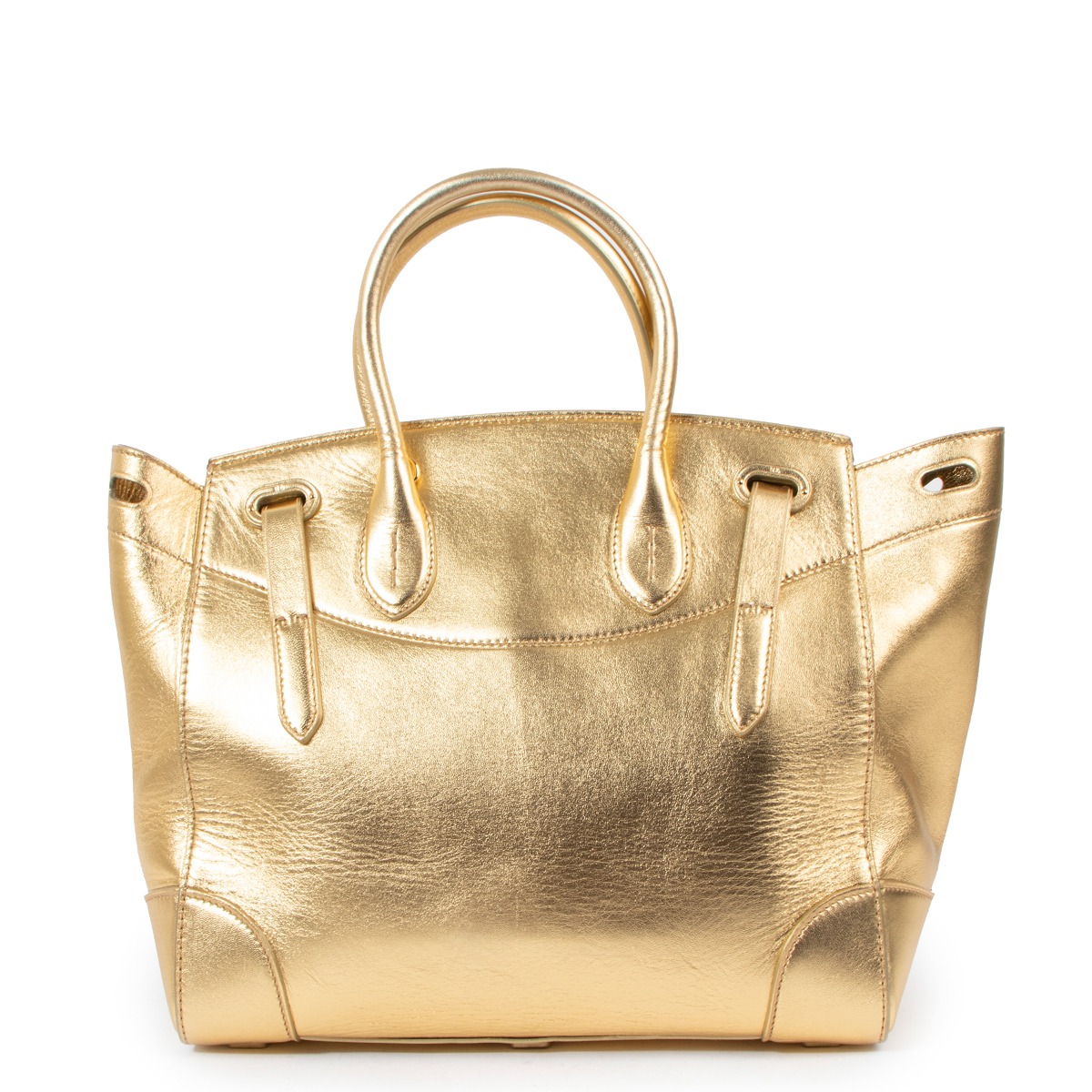 Ralph Lauren Ricky 33 Metallic Gold Bag ○ Labellov ○ Buy