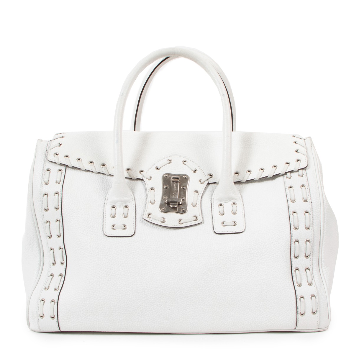 【VERSACE】 white cotton totes （関税送料込） Versace XL Jacquard Embroidered Canvas Tote Bag | Neiman Marcus