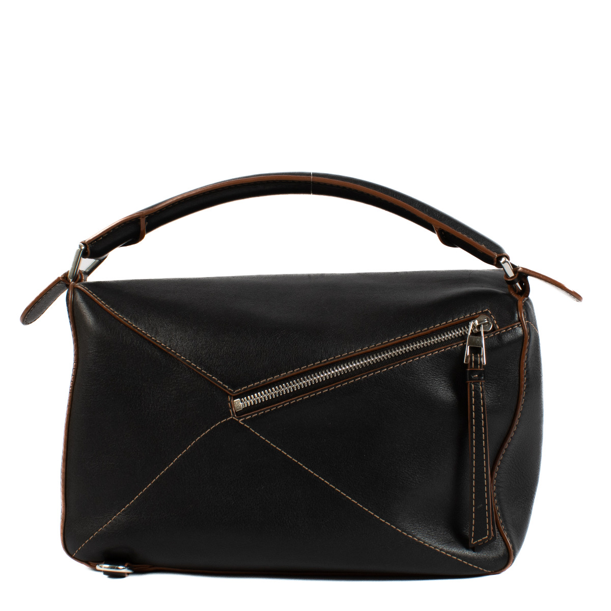 Loewe Black and Tan Medium Puzzle Bag ○ Labellov ○ Buy and