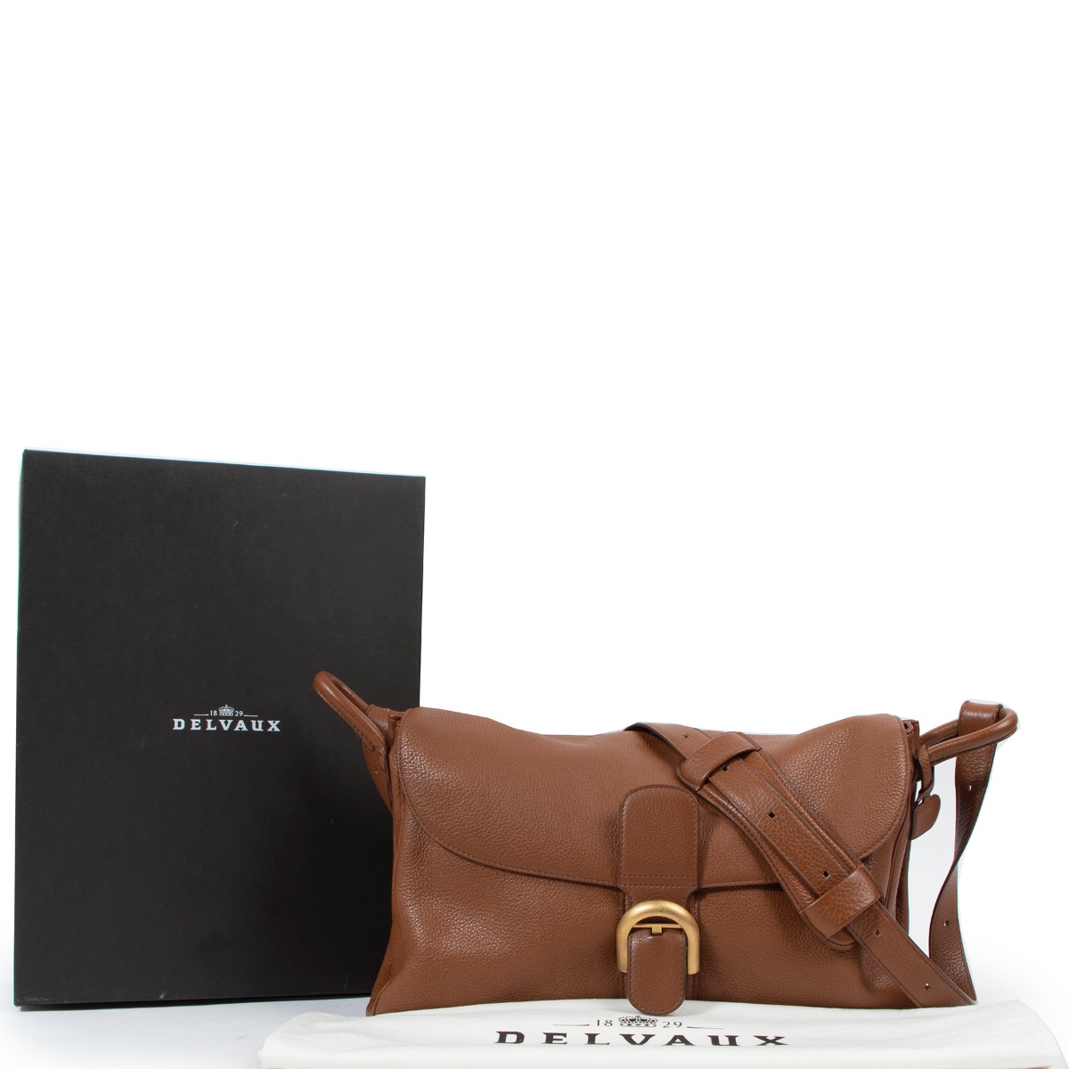 Delvaux Brown Brillant Besace Shoulder Bag ○ Labellov ○ Buy and