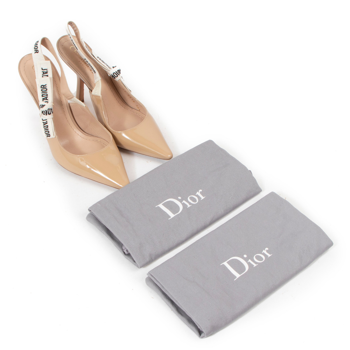 Christian Dior Beige Nude J Adior Slingback Pumps size 36.5 Labellov Buy and Sell Authentic Luxury