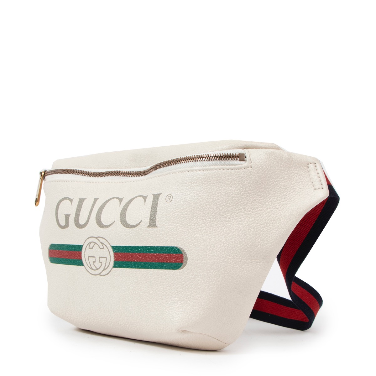 Gucci white on sale waist bag