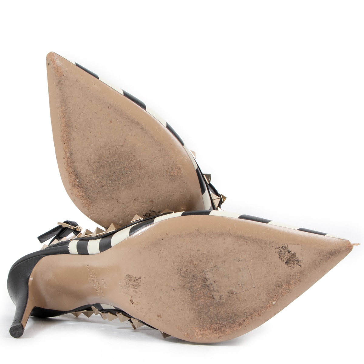 VALENTINO パンプス 38 VALENTINO GARAVANI Patent Cutout Tango Mary Jane Pumps 38