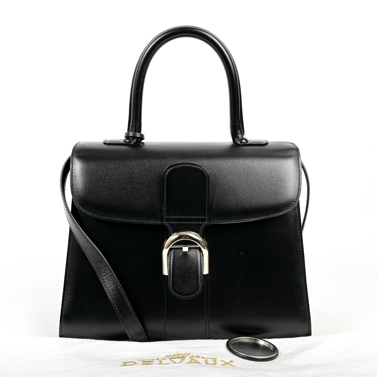 ♪Delvaux♪ Brillant Mini ハンドバッグ Box Calf Delvaux Brillant MM Black Box Calf ○ Labellov ○ Buy and