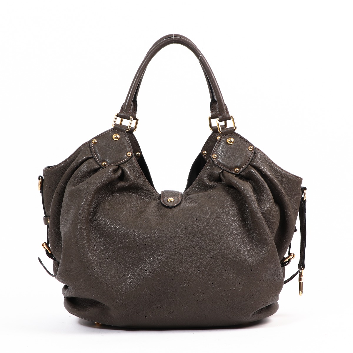 Louis Vuitton Anthracite Mahina XL Monogram Perforated Shoulder