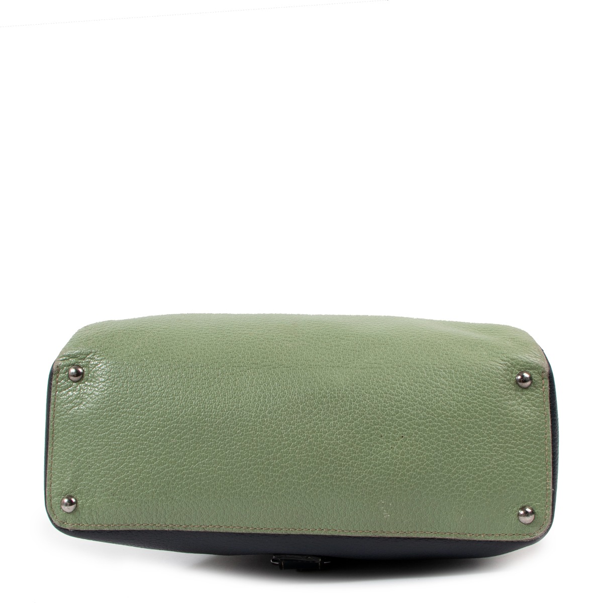 Delvaux Blue Green Leather Deux De Delvaux Backpack