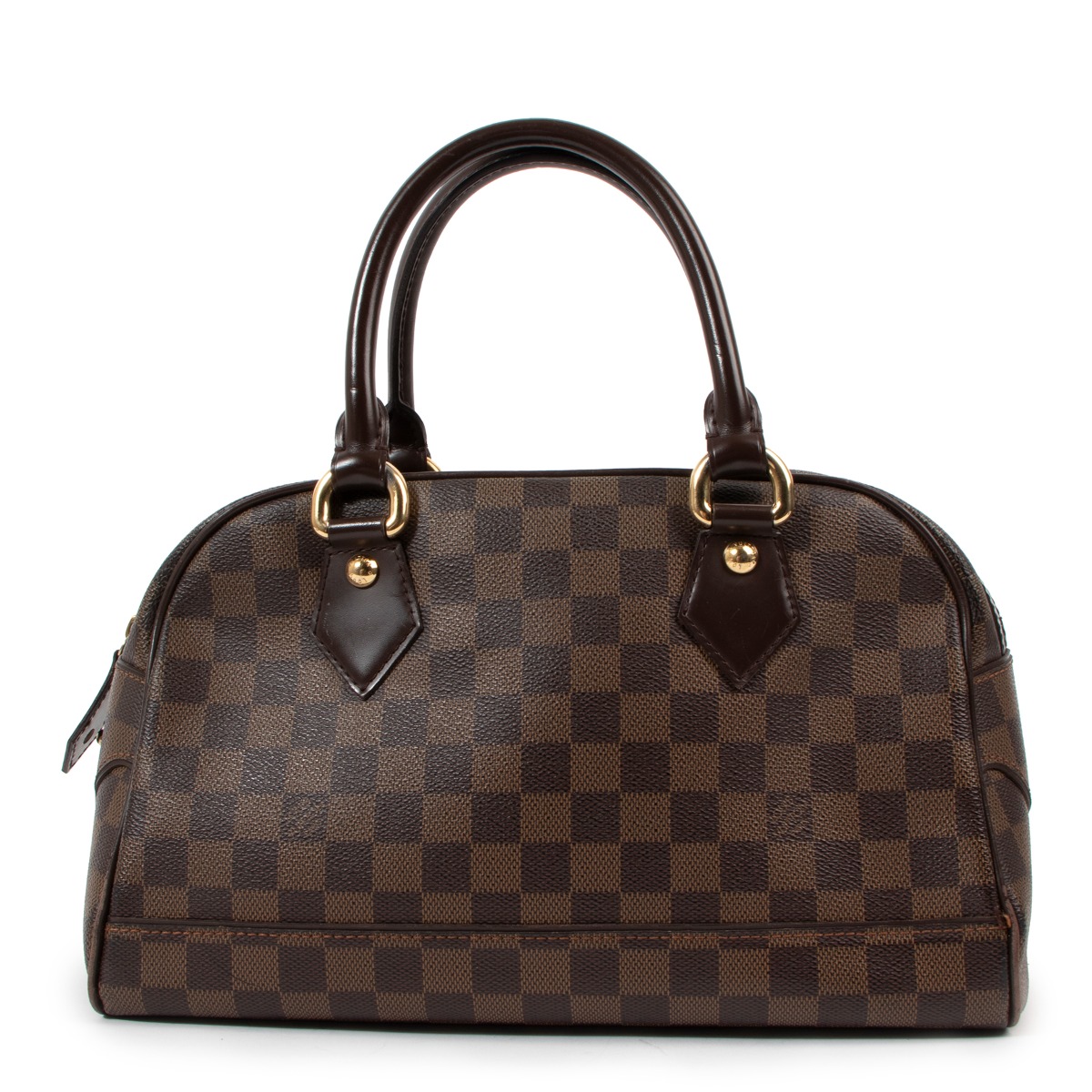 LOUIS VUITTON ハンドバッグ ブラウン 中古・古着通販】LOUIS VUITTON (ルイ ヴィトン) ハンドバッグ