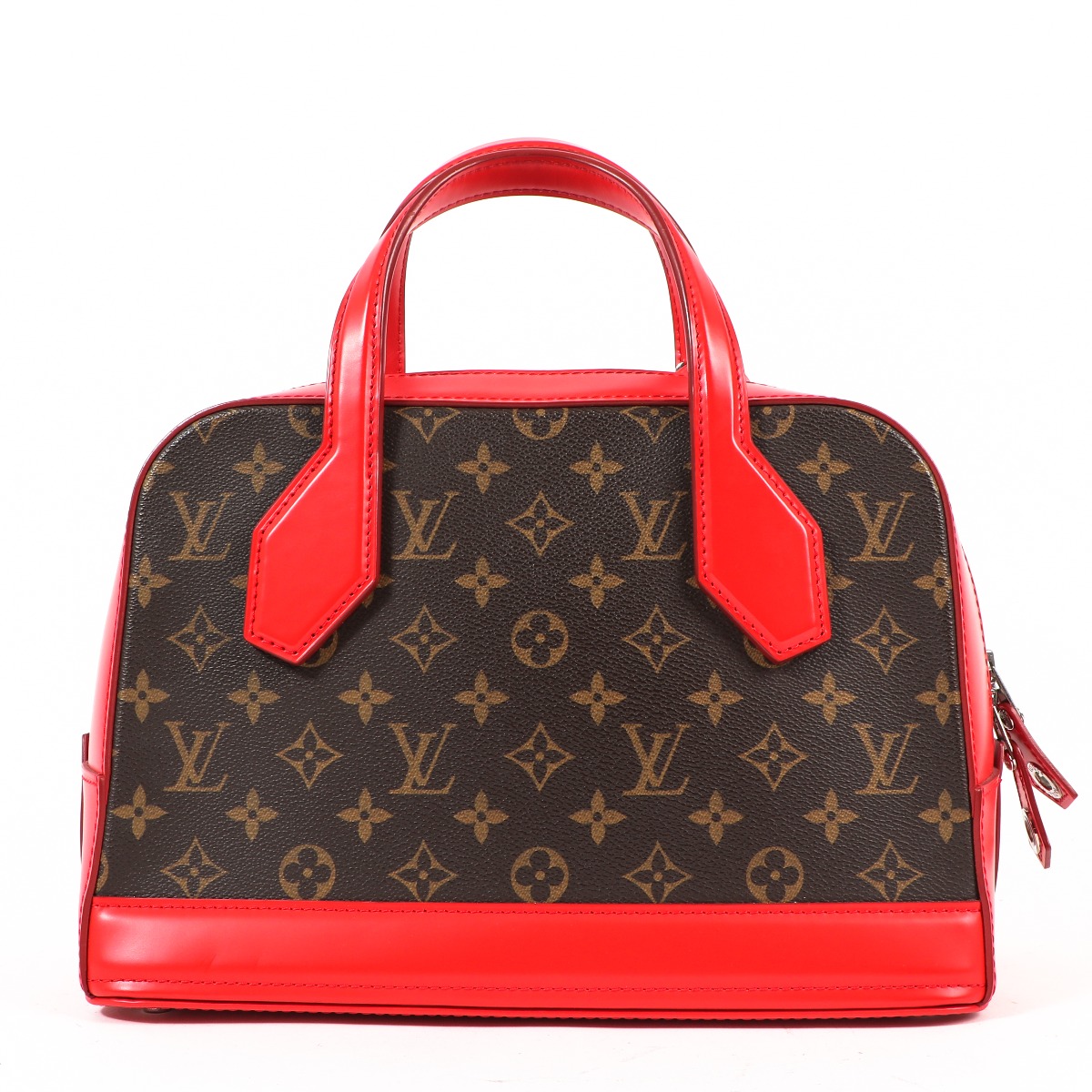 Louis Vuitton Dora PM モノグラム ハンドバッグ レッド Louis Vuitton Monogram Dora PM Coquelicot Bag ○ Labellov