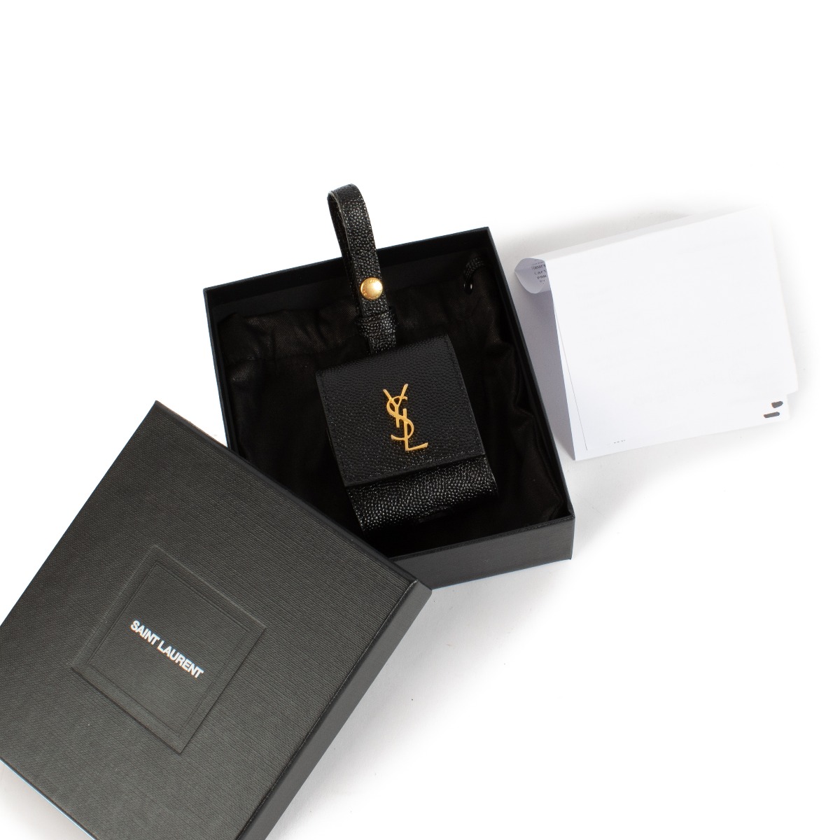 公式の  Saint Laurent Sell and Buy ○ Labellov ○ Case Airpods Black 小物