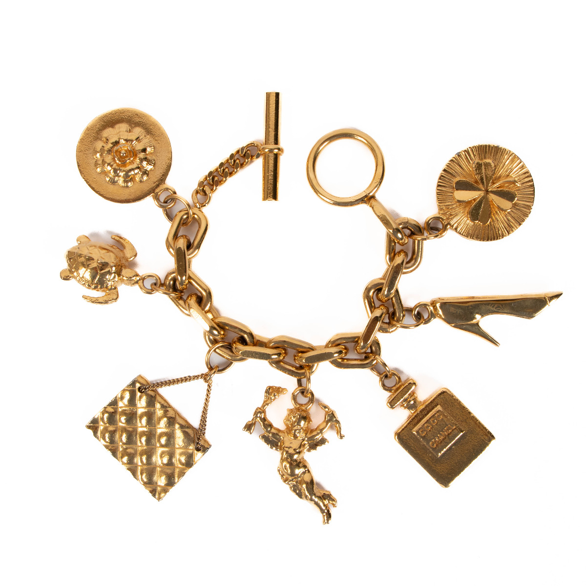 Vintage chanel charm bracelet best sale