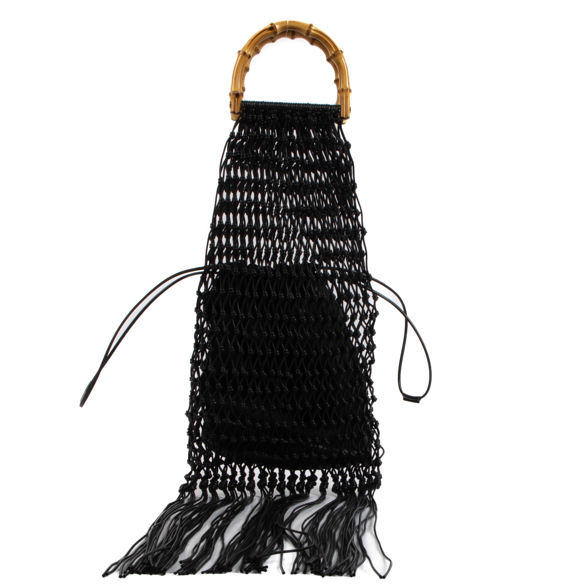 A POINT ETC Bamboo Bag 【IENA LA BOUCLE】 ALTICA Genuine Leather Hand Woven Triple Jump Bamboo Style