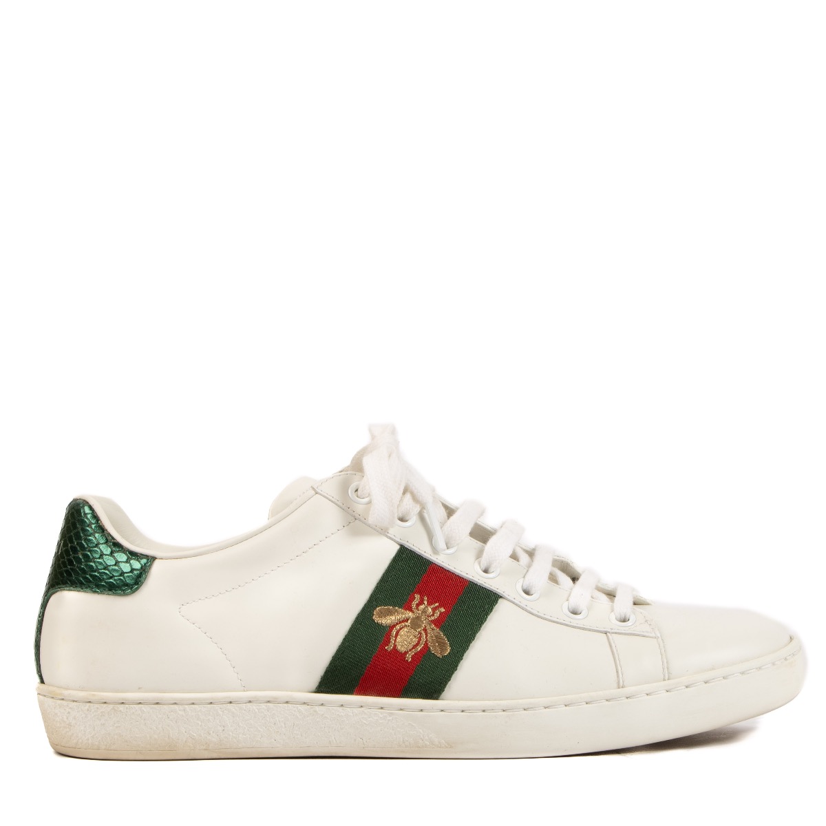 Gucci white clearance canvas sneakers