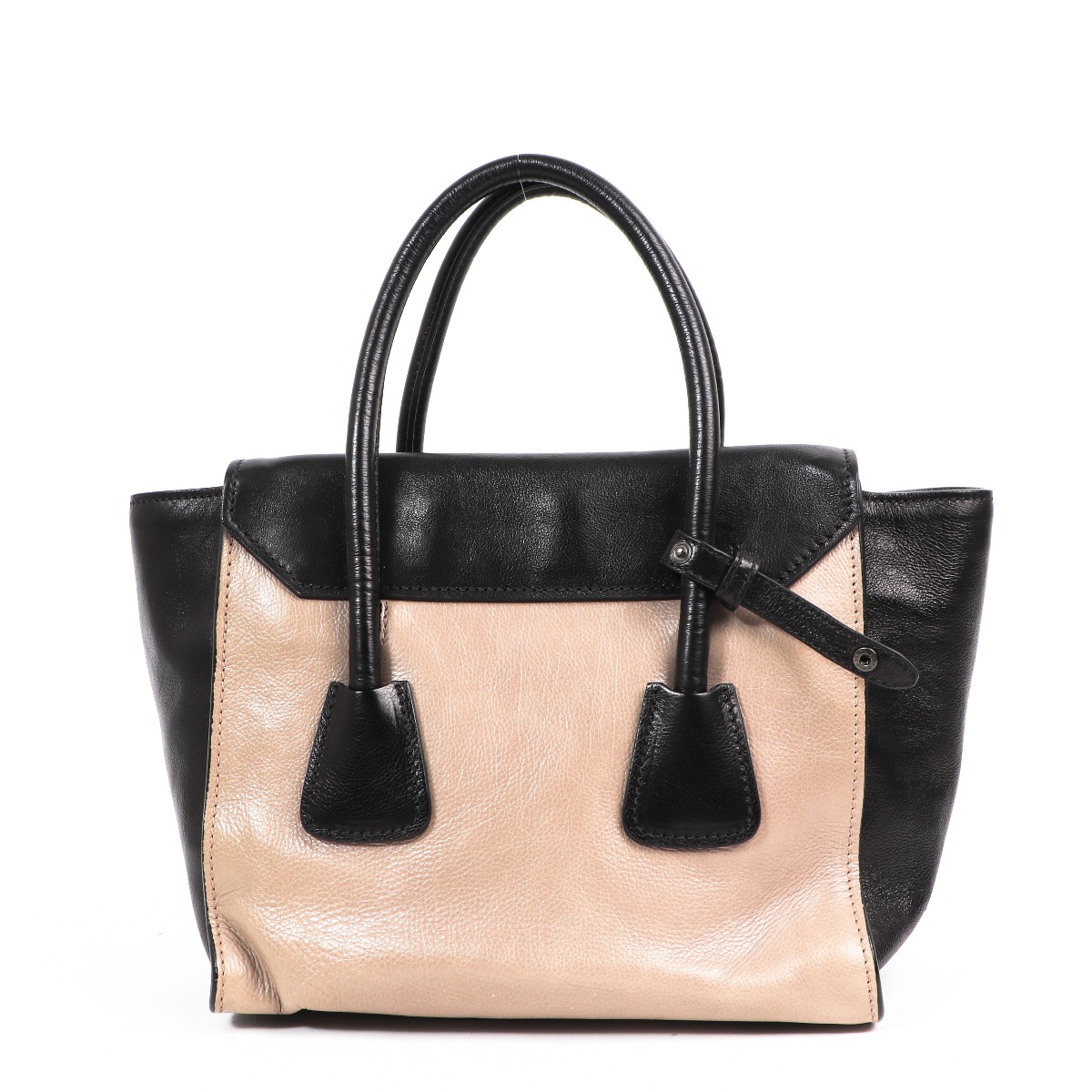 Prada Bi-colour Glace Calf Twin Tote Bag ○ Labellov ○ Buy