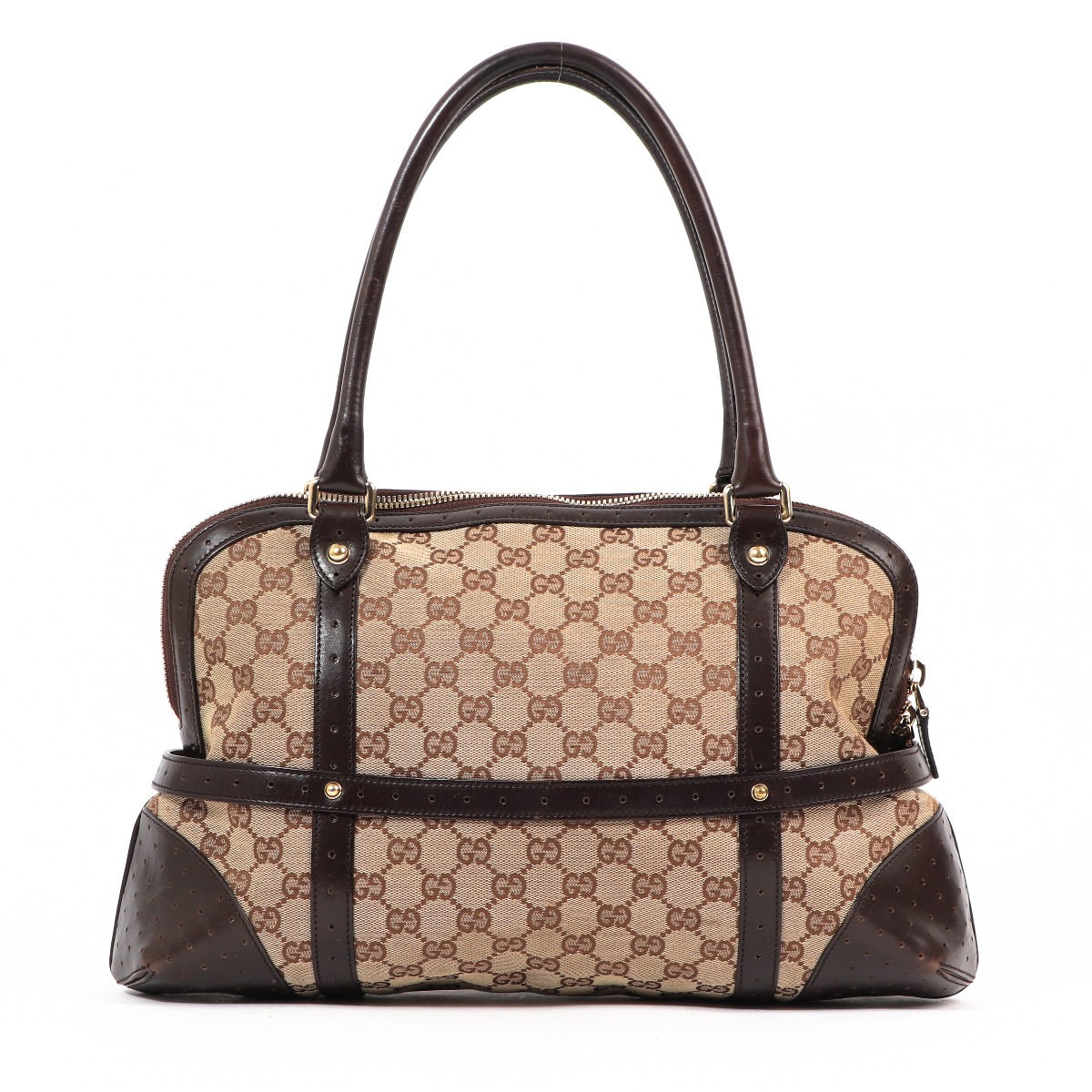 Gucci Interlocking G Web GG Canvas Reins Shoulder Bag Gucci Interlocking G Web GG Canvas Reins Shoulder Bag