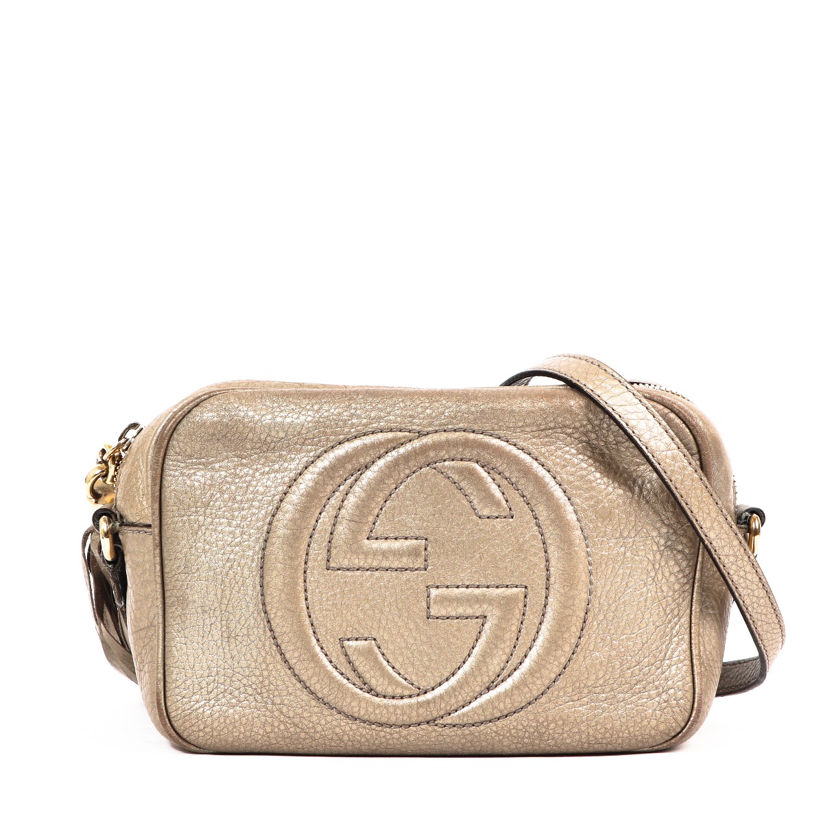 Gucci Metallic Bronze Soho Disco Crossbody Bag Labellov Buy