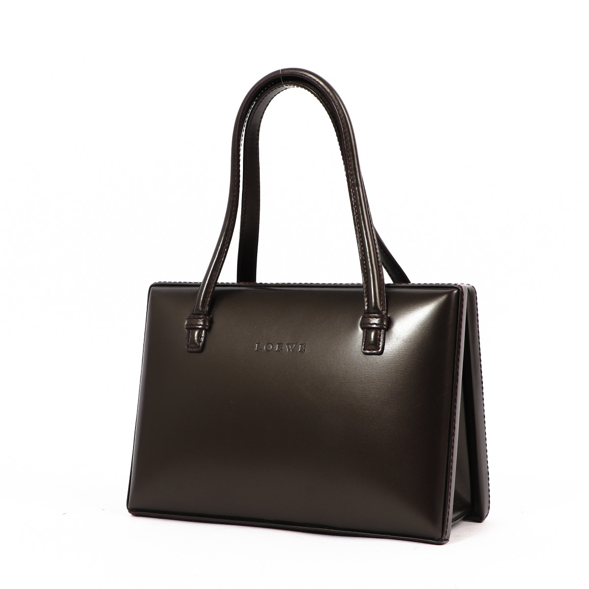 Loewe Vintage Brown Leather Mini Handbag ○ Labellov ○ Buy