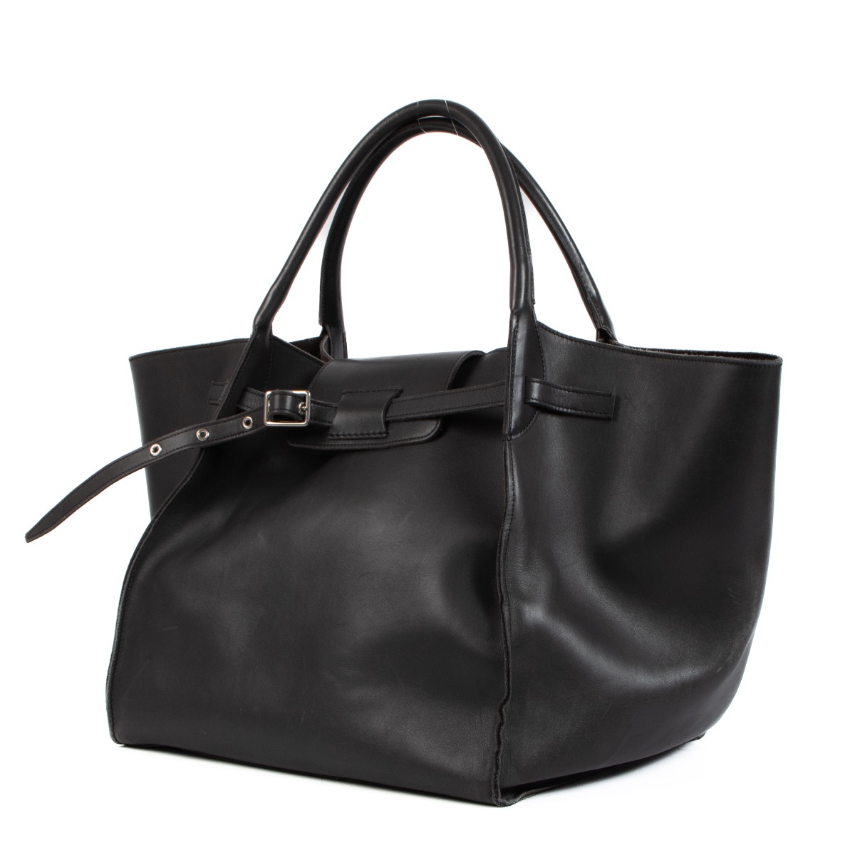 Celine Dark Grey Smooth Leather Big Bag Labellov Buy and Sell