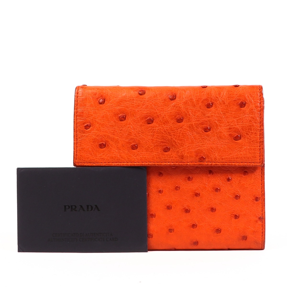 Orange prada hotsell wallet