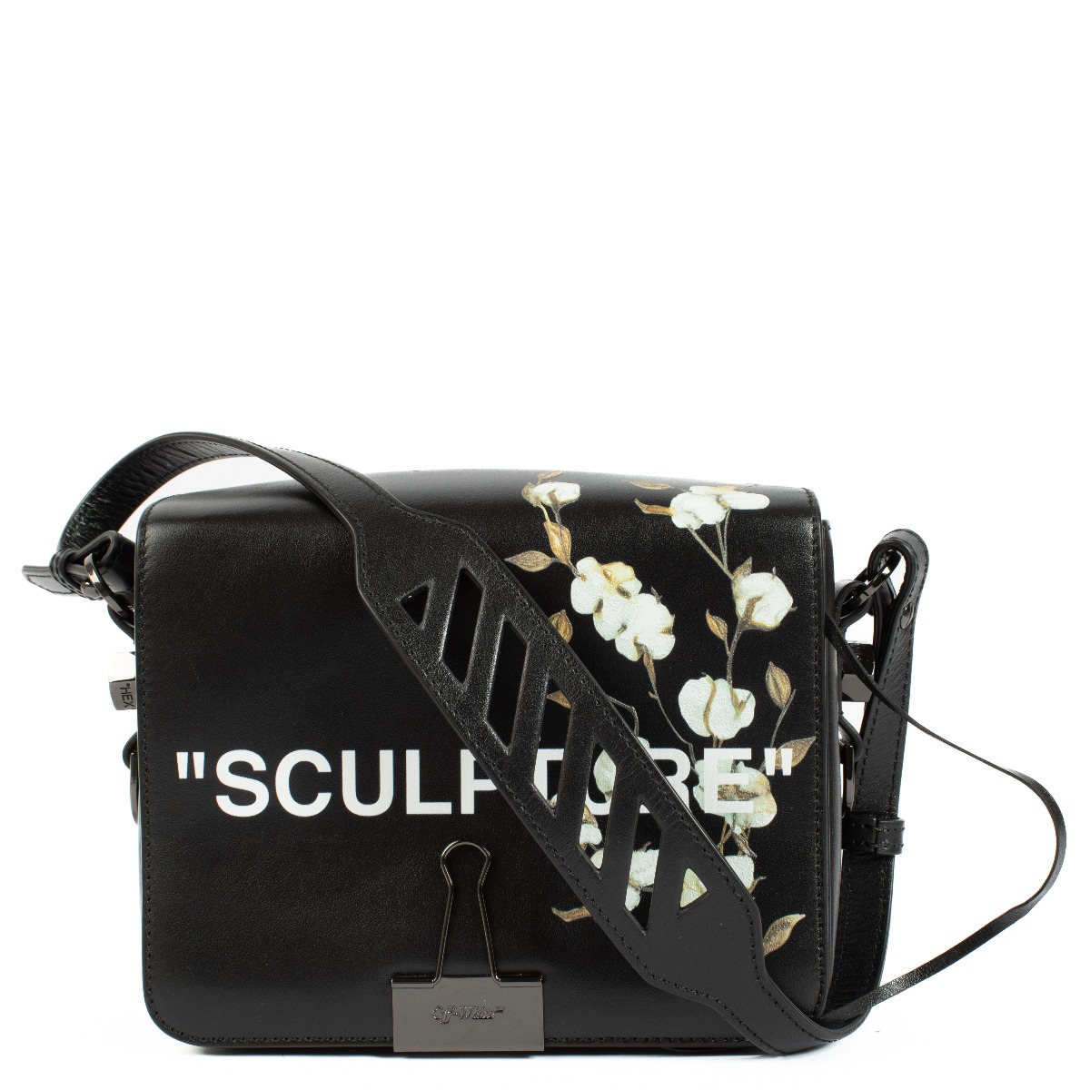 Off-White Black Sculpture Binder Clip Bag ○ Labellov ○ Buy