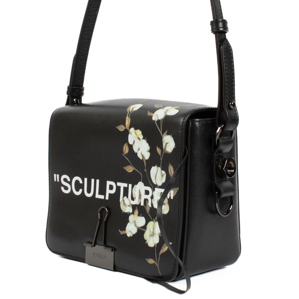 Off-White Black Sculpture Binder Clip Bag ○ Labellov ○ Buy