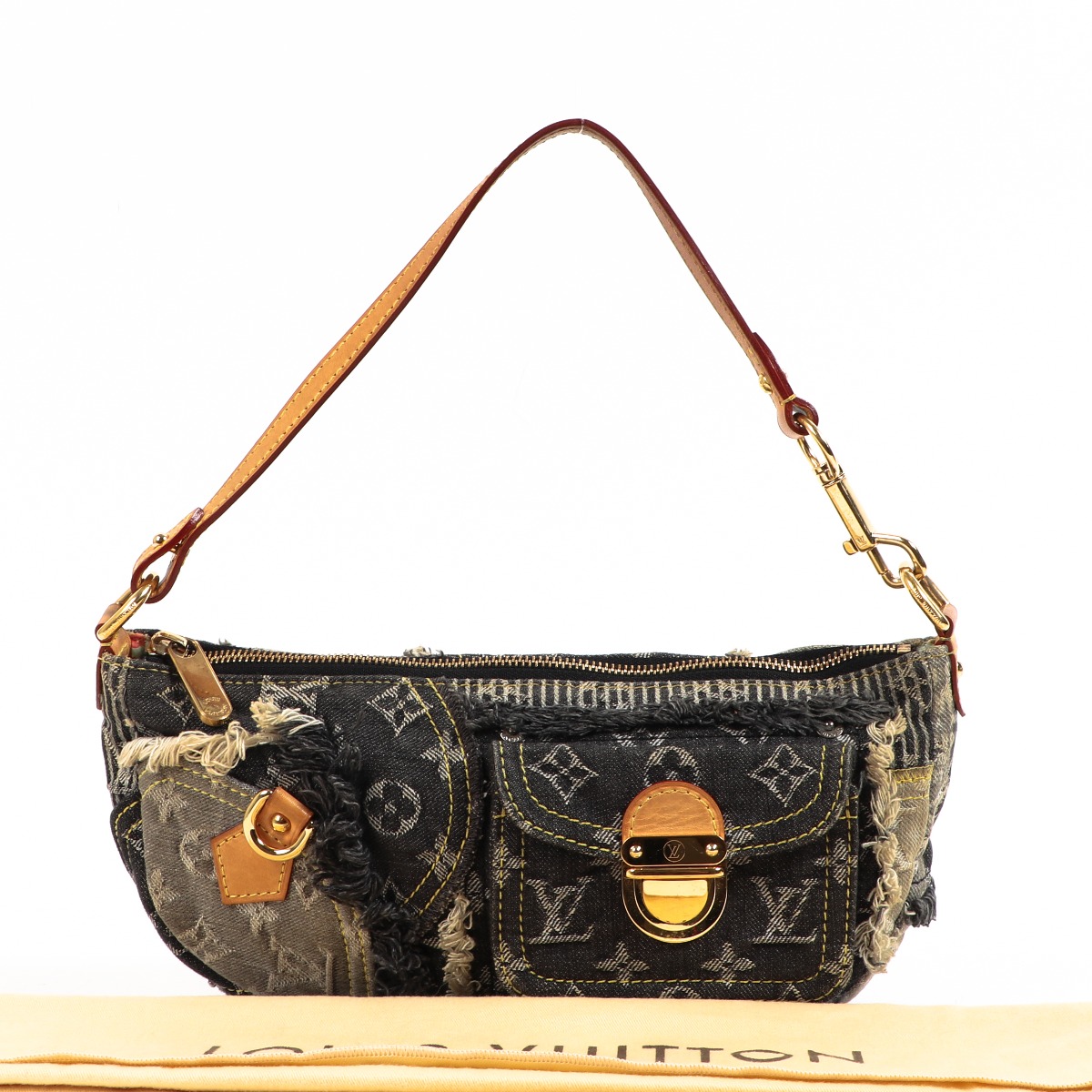 限定品◆関税無【LOUIS VUITTON】モノグラム jacquard denim bob Louis Vuitton Limited Edition Grey Denim Monogram Denim