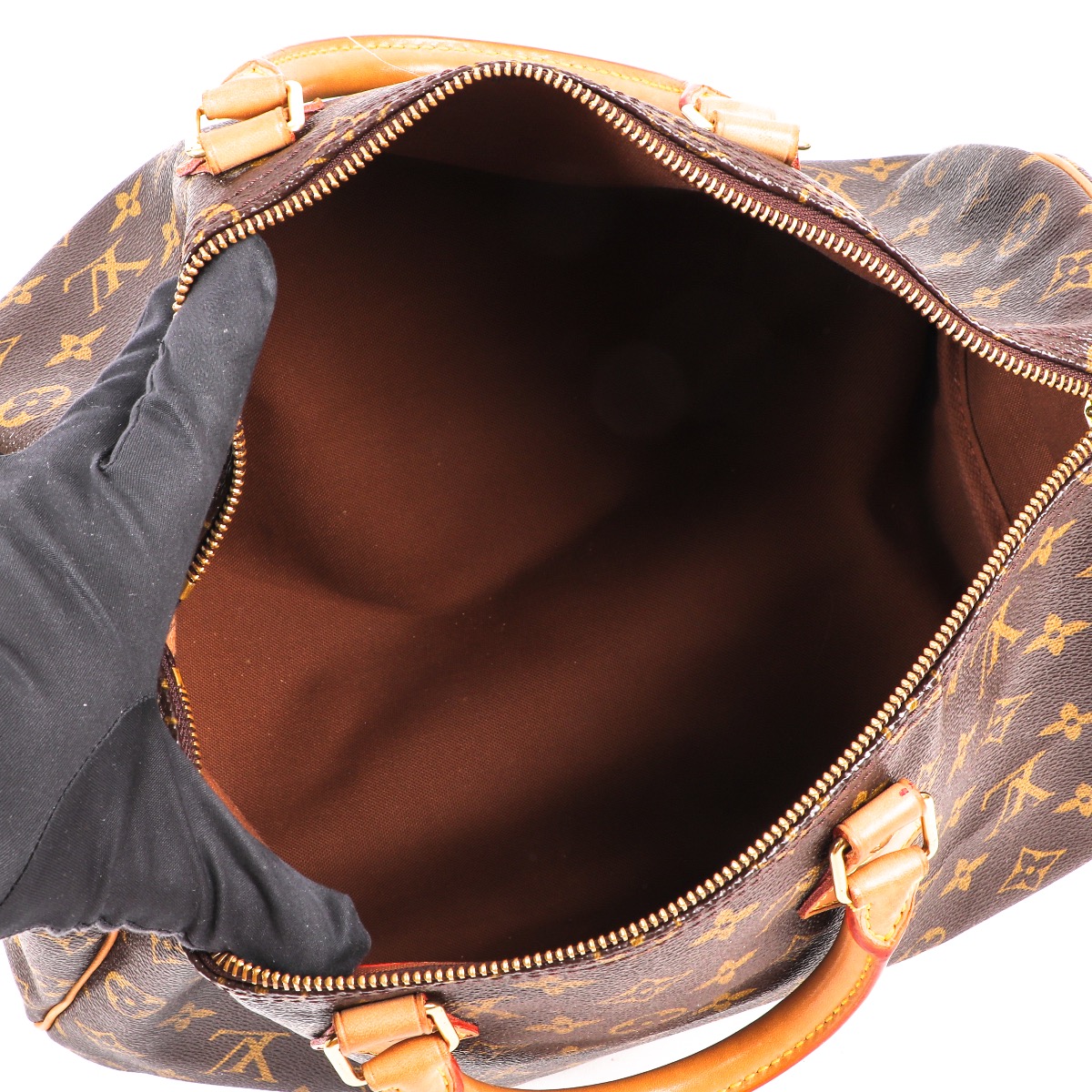【希少】 LOUIS VUITTON LV Monogram Top Handle Bag 35 Vintage Louis Vuitton Vintage Monogram Top Handle Shopper Bag Brown