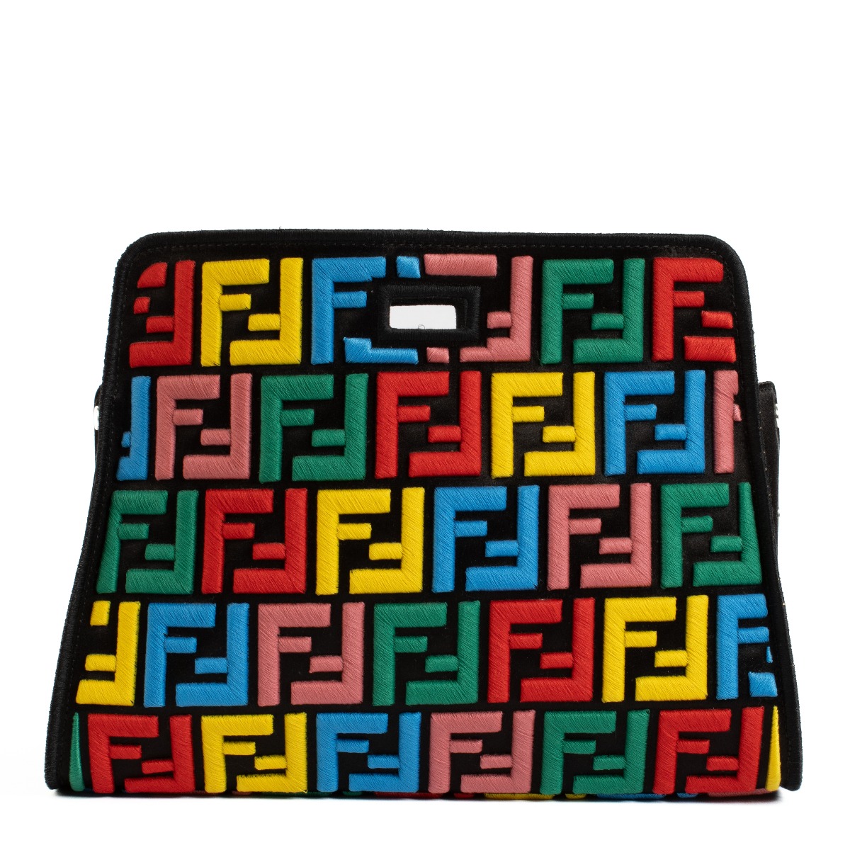 100 ％品質保証 Leather Blue Royal Fendi Mini Cover with Bag Peekaboo ロンパース・カバーオール
