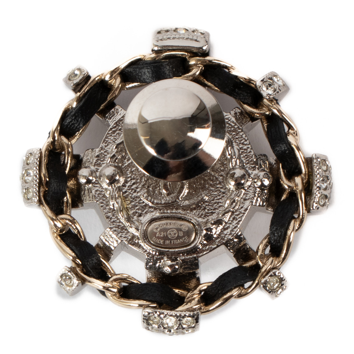 アクセサリー [_kitty_] Chanel Brooch Chanel A20 Metal Rhinestone Imitation Pearl Cat Brooch