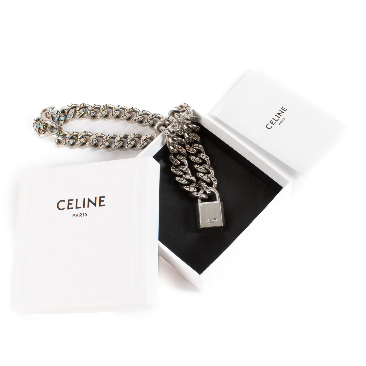 Celine Silver Gourmette Necklace ○ Labellov ○ Buy and Sell