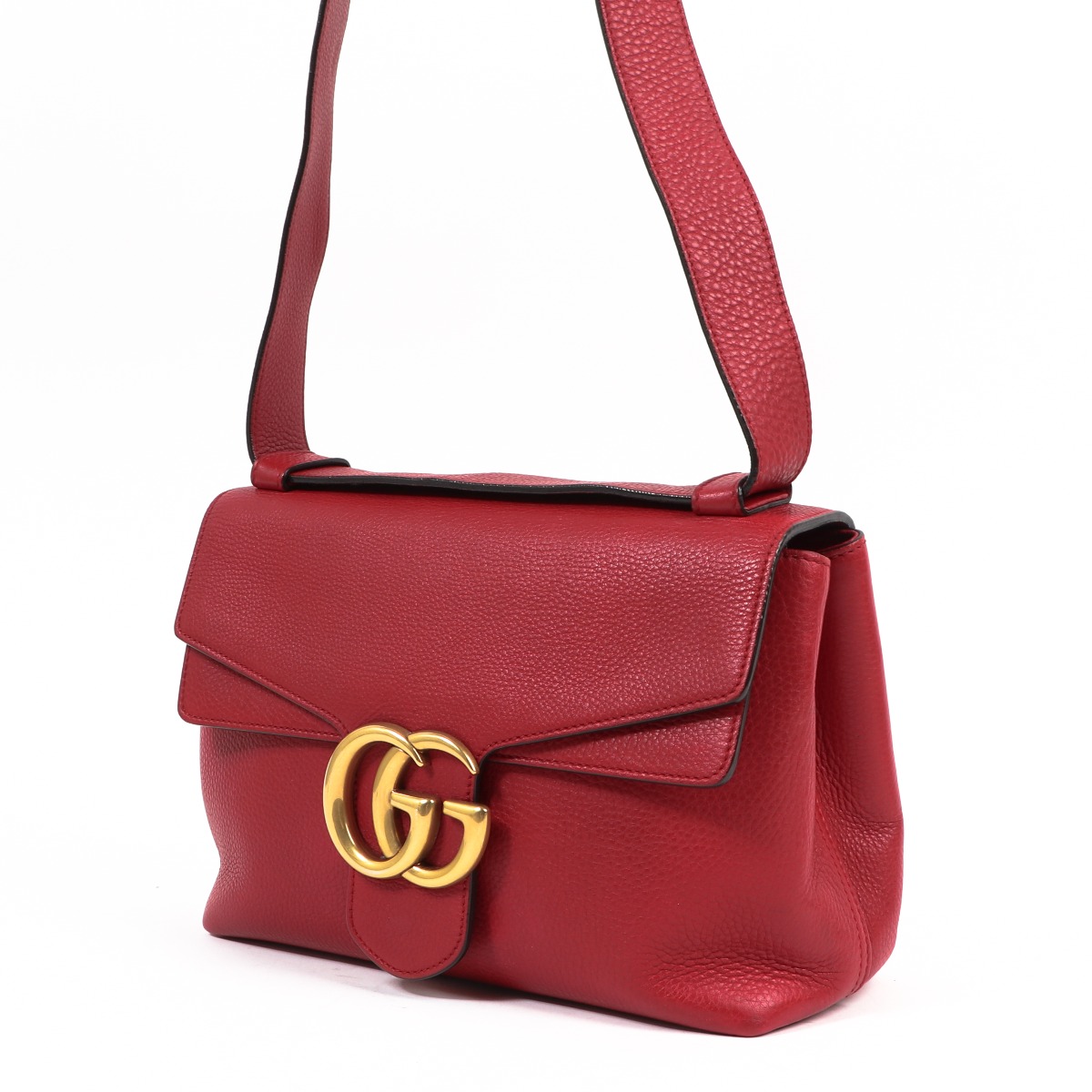 Gucci Red GG Marmont Messenger Bag ○ Labellov ○ Buy and