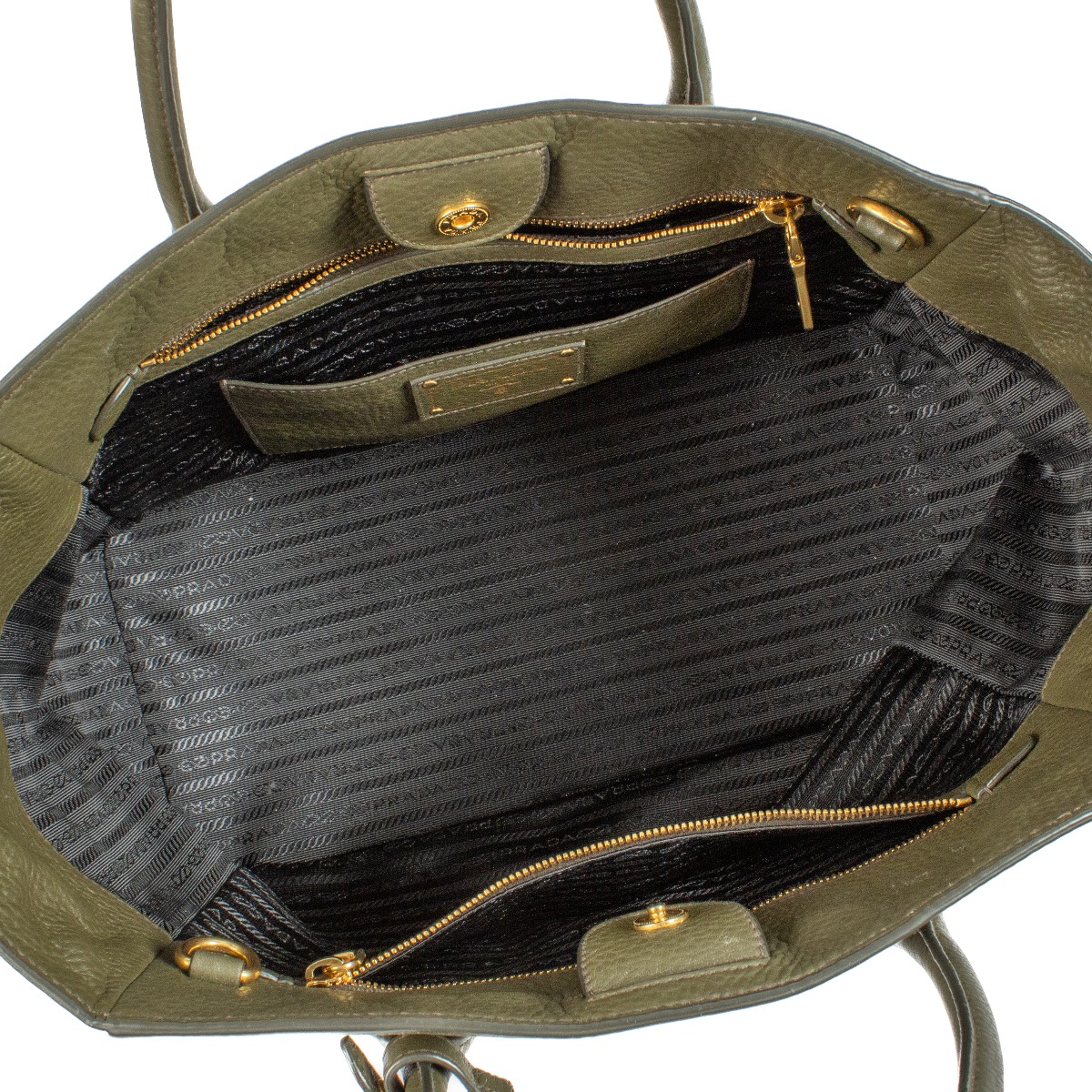 バッグ PRADA archive big tote bag olive green PRADA(PRADA)|トートバッグ|HARDOFFオフモール（オフモ）|1030970000001421