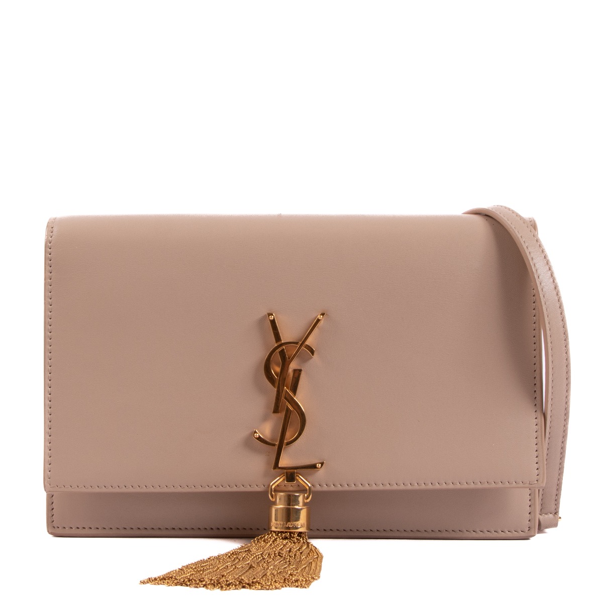 Kate chain wallet with 2025 tassel in smooth leather