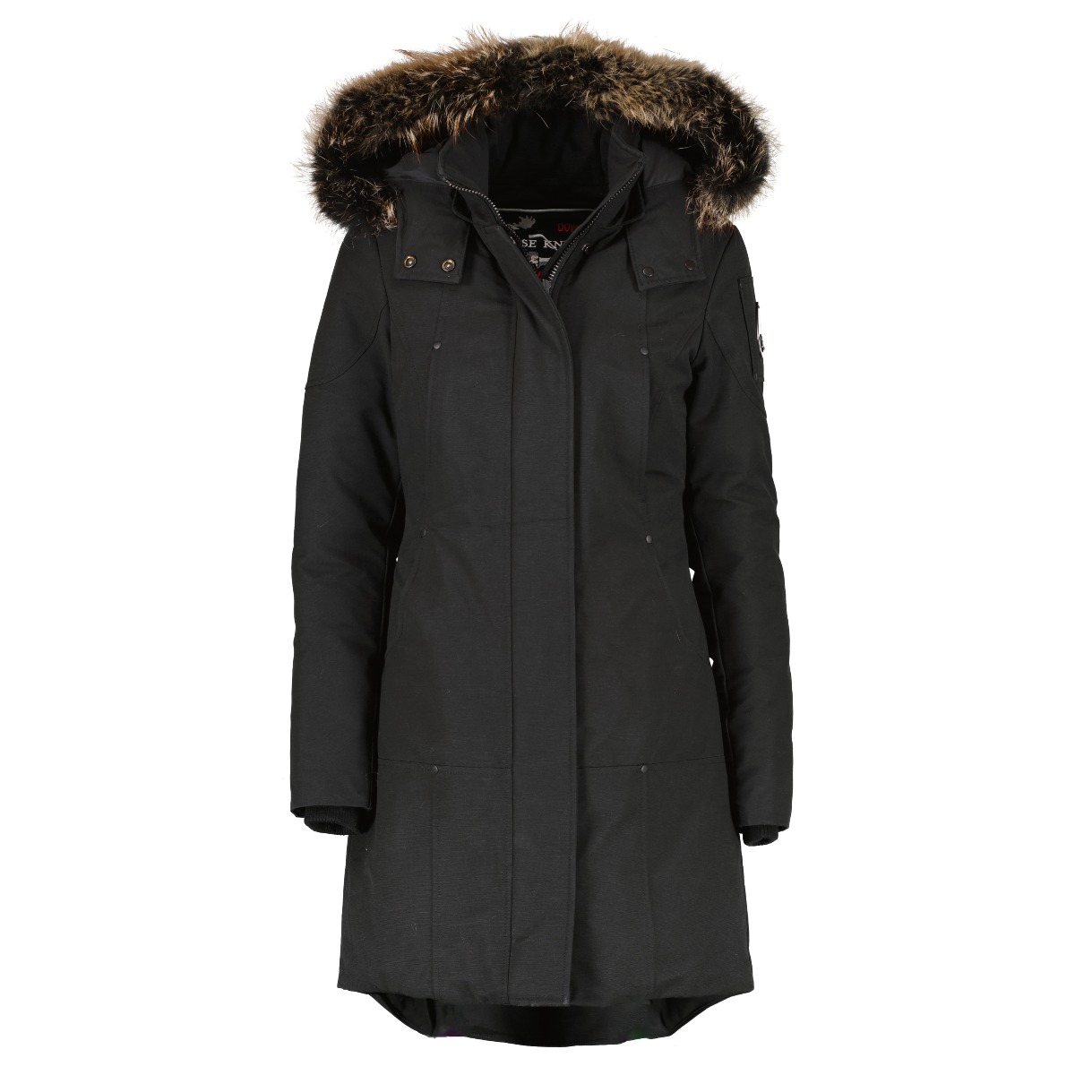Moose Knuckles Black Gold Stirling Fur Parka Jacket