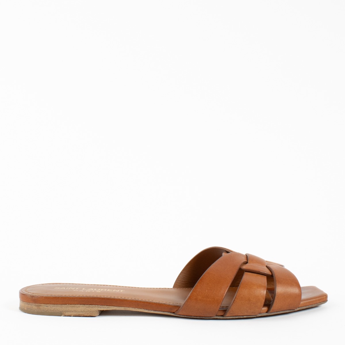 サンダル・ミュール Saint Laurent Sandals Saint Laurent Tribute Nu Pieds 05 Slide Flat Sandals Nero