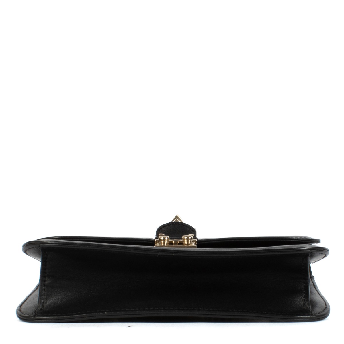 Valentino Garavani Black Medium Glam Lock Bag ○ Labellov