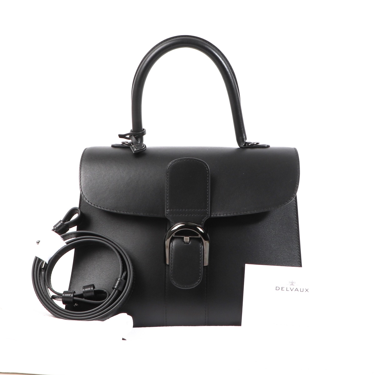 DELVAUX ロング チェーン ストラップ Box Calf Adjustable-Long-D-Chain-Strap-
