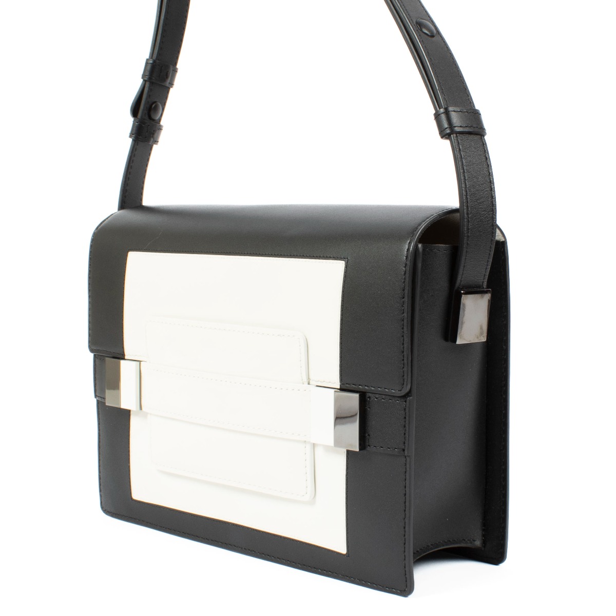 美品・ヴィンテージ【DELVAUX】MADAME 中サイズハンドバッグ Delvaux Black Crocodile Vintage Madame Bag ○ Labellov