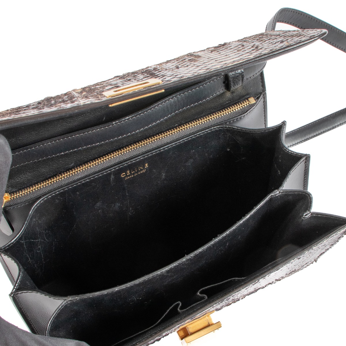 Celine Snakeskin Medium Classic Box Bag ○ Labellov ○ Buy