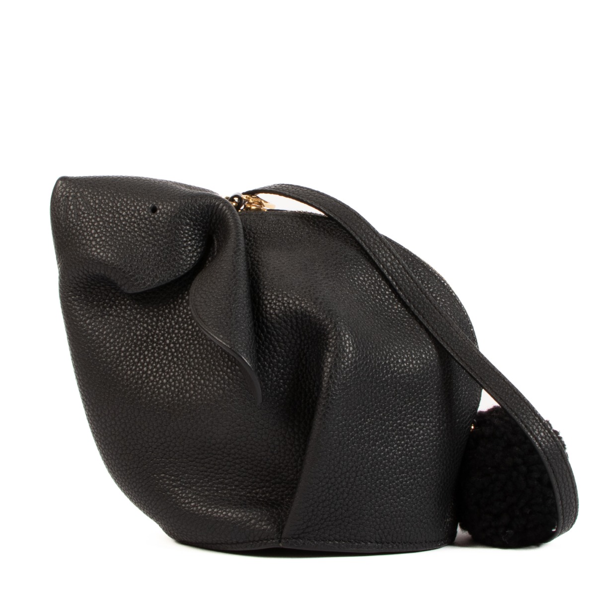 Loewe Black Mini Bunny Bag Labellov Buy and Sell Authentic Luxury