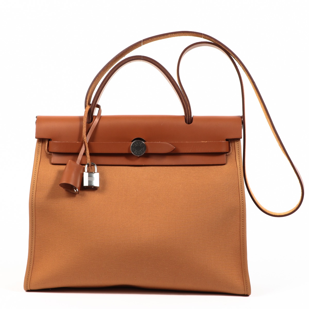 Hermes Herbag Zip Chaine D'Ancre Toile and Leather 31 - ShopStyle