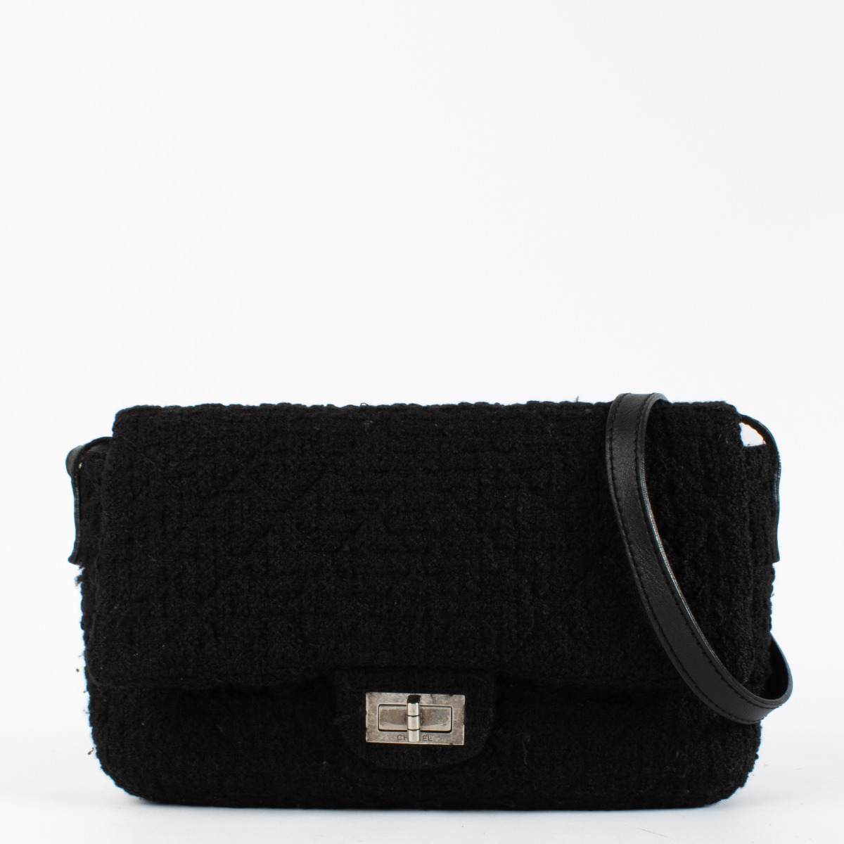 Chanel Black Tweed Reissue Crossbody Bag ○ Labellov ○ Buy