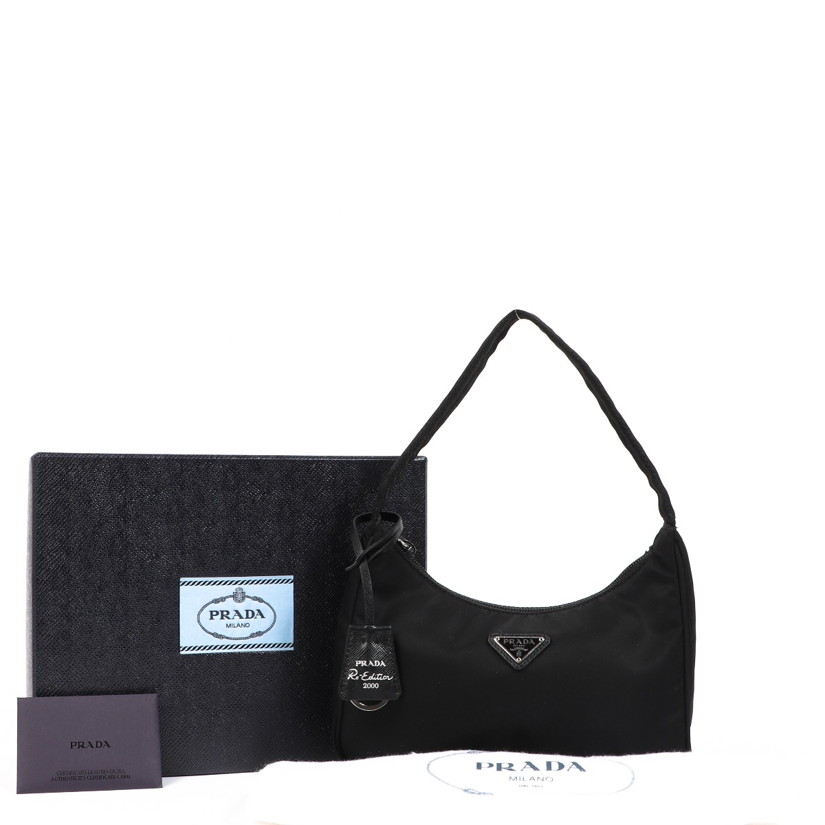 Prada Re-Edition 2000 Black Nylon Mini Bag ○ Labellov