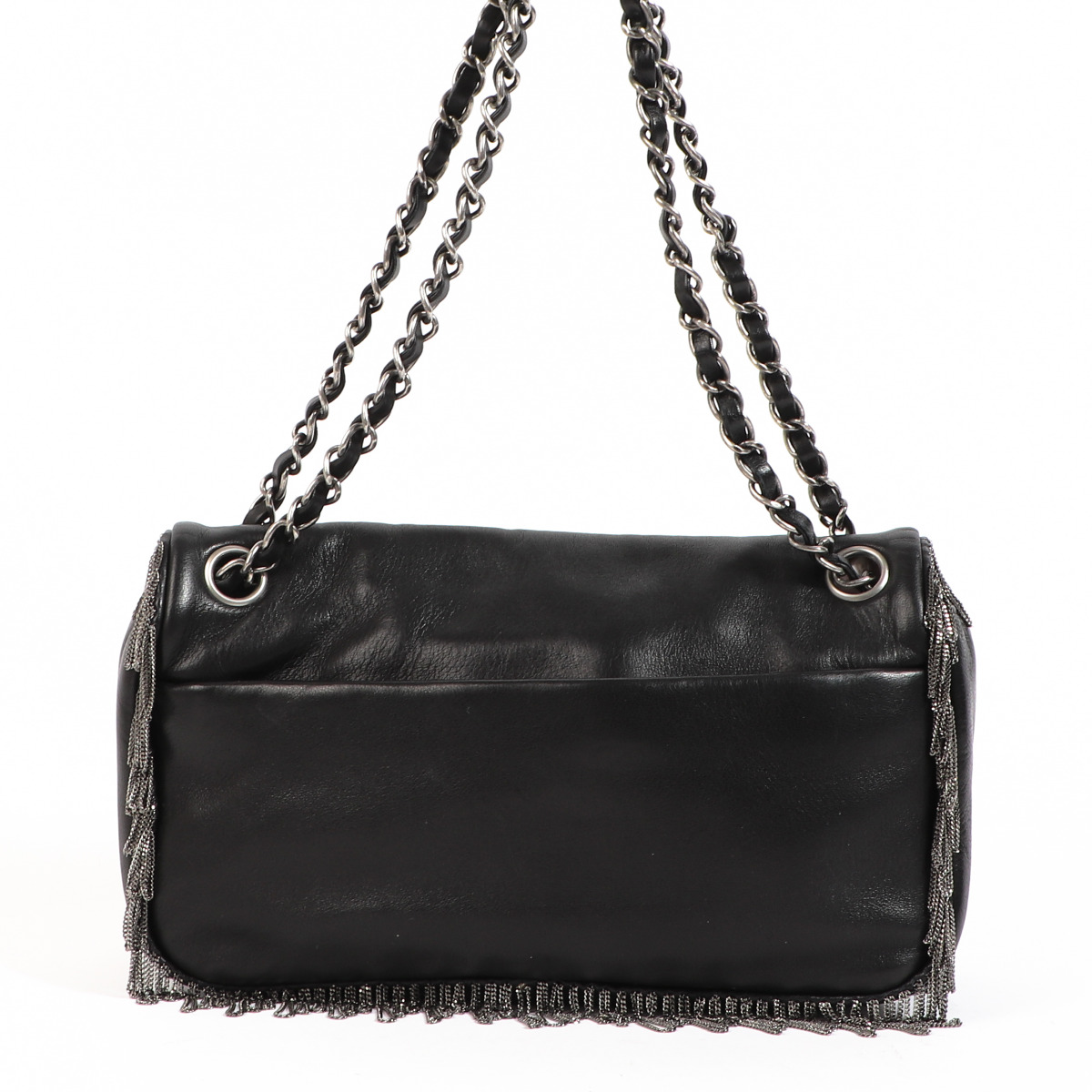 豪華 ll07867_chanel_black_leather_m ミュール