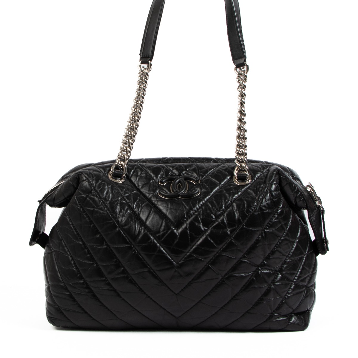 Chanel Small Trendy Bowling Bag Black